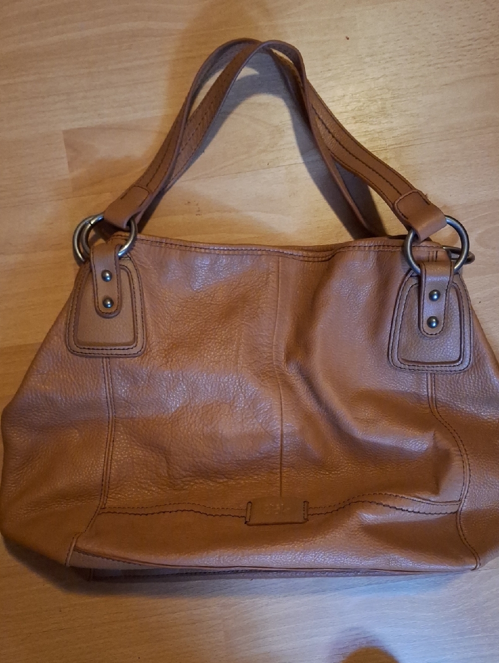 The Sak Tan Leather Hobo Shoulder Bag